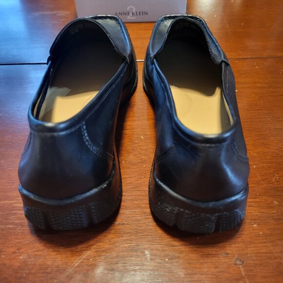 Anne Klein Vintage Black Leather Loafers Size 8.5 - Picture 2 of 8